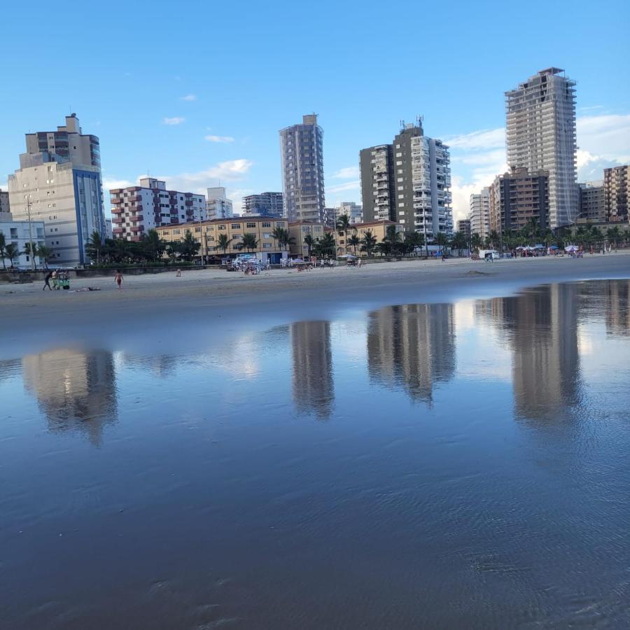 Kitnet Frente Pro Mar Em Vila Caicara, Portaria 24 Hs E Wifi ปรายากรันเด ภายนอก รูปภาพ